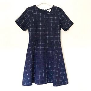 Maison Jules Navy Short Sleeve Dress